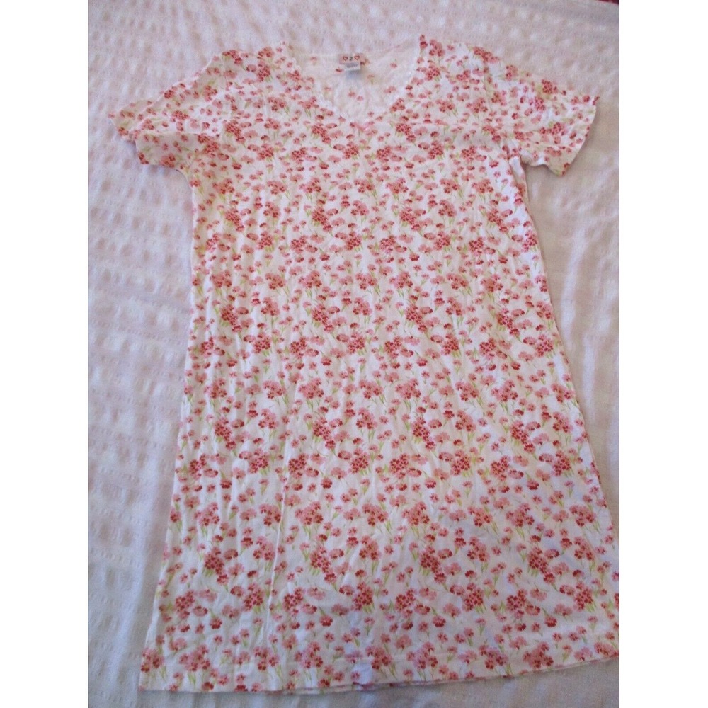 Vintage Mervyns Heart 2 Heart Cotton Sleepshirt Size Small Floral